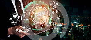 CRM Customer Relationship Management for business sales marketing system concept