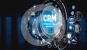 CRM Customer Relationship Management for business sales marketing system concept