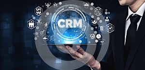 CRM Customer Relationship Management for business sales marketing system concept