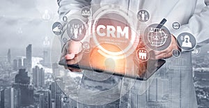 CRM Customer Relationship Management for business sales marketing system concept