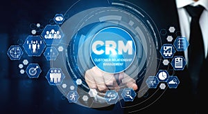 CRM Customer Relationship Management for business sales marketing system concept