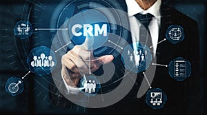 CRM Customer Relationship Management for business sales marketing system concept