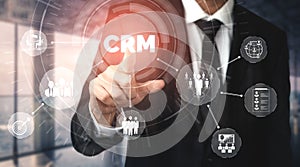 CRM Customer Relationship Management for business sales marketing system concept