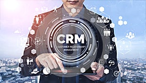 CRM Customer Relationship Management for business sales marketing system concept