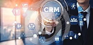 CRM Customer Relationship Management for business sales marketing system concept