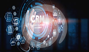 CRM Customer Relationship Management for business sales marketing system concept