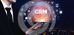 CRM Customer Relationship Management for business sales marketing system concept