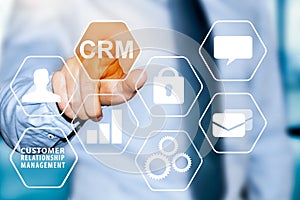 CRM Customer relationship management concept