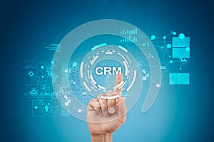 CRM. Customer relationship management concept. Customer service and relationship.