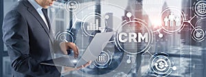CRM Customer Relationship Management. Customer orientation concept