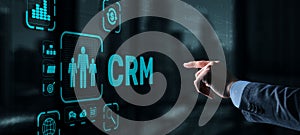 CRM Customer Relationship Management. Customer orientation concept