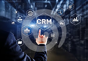 CRM Customer Relationship Management. Customer orientation concept