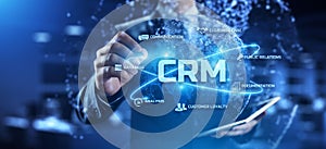 CRM - Customer relationship management system. Business and marketing process automation service.
