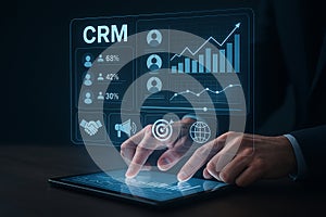 Crm data analysis business intelligence dashboard analytics reporting performance metrics insights strategy growth