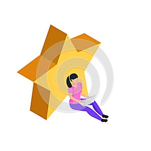 CRM Star Isometric Composition