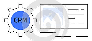 CRM System Integration with User Interface and Data Dashboard Elements