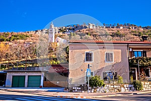 Crni Kal village on hillside cliffs