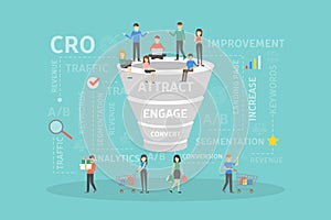 CRO concept illustration.