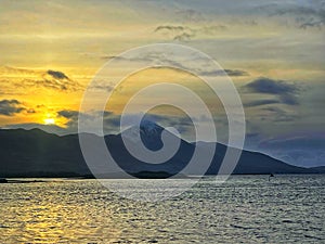 Croagh Patrick from Clew Bay County Mayo Ireland photo