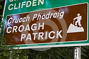 Croagh Patrick Road Sign