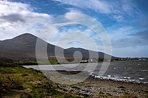 Croagh Patrick Stands above Clew Bay, Ireland photo