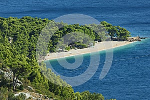 Croatia - Beach along Makarska riviera photo