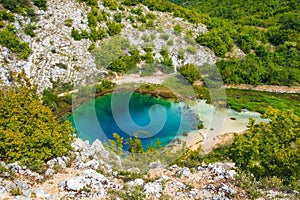 Croatia, Cetina river source water hole