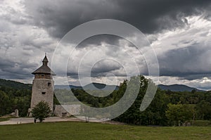 DreÃÂ¾nik, Stari Grad DreÃÂ¾nik, Croatia, Plitvice lakes area, castle, fortress, landscape, medieval, Europe