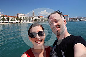 Croatia couple selfie