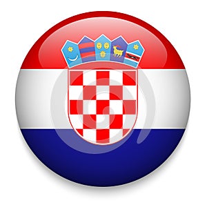 CROATIA flag button