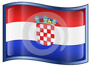 Chorvatsko vlajka ikona 