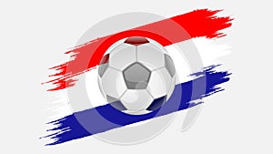 Croatia football soccer vector and Croatia flag colors grunge vector HD image.