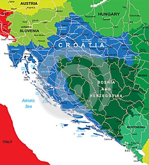Croatia map
