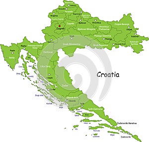 Croatia map