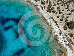 Croatia Murter island drone view