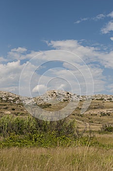 Croatia, Pag island, landscape, Island of Pag, Europe, nature, Mediterranean maquis, summer, trip on the road, fields