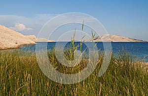 Croatia, Pag island, Rucica, beach, bay, grass, dirt road, relaxation, hiking, holiday, Europe, Island of Pag