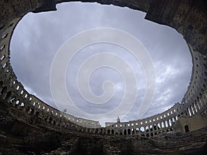 Croatia, Pula city, ancient coliseum