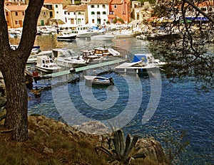 Croatia, Rovenska harbor at Losinj island