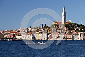 Croatia - Rovinj - City and Rowboat