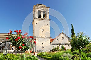 Croatia, Sibenik, Medieval Mediteranean Garden of St Lawrence Monastery in Sibenik photo