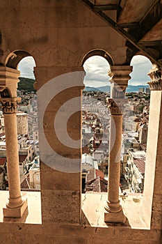 Croatia - Split in Dalmatia. Diocletian`s Palace photo