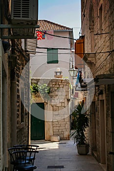 Croatia, View of the urban streets in the city