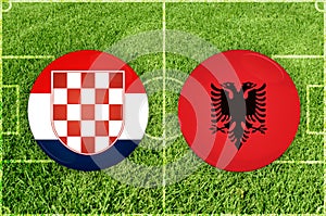 Croatia vs Albania football match