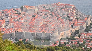 Croatian city Dubrovnik walls