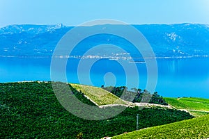 Croatian coastline along the Adriatic Sea