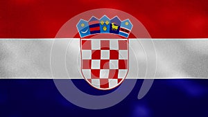 Croatian dense flag fabric wavers, background loop