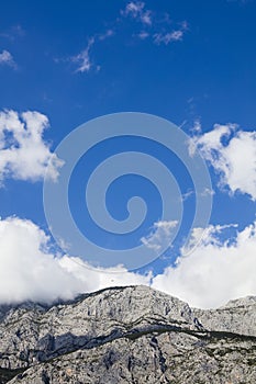 Croatian mountains nature background