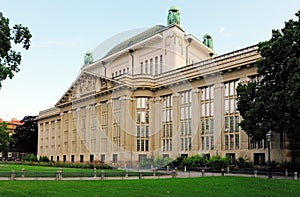 Croatian national state archives building in Zagreb