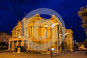 Croatian National Theatre Ivan Zajc in Rijeka photo